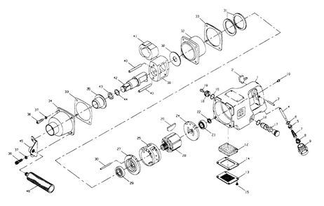 Part Location Diagram of 1710-A626A Ingersoll Rand Anvil Assembly